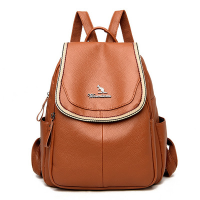 Нова кожена раница в различни цветове 