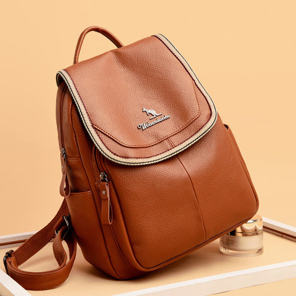 Нова кожена раница в различни цветове 