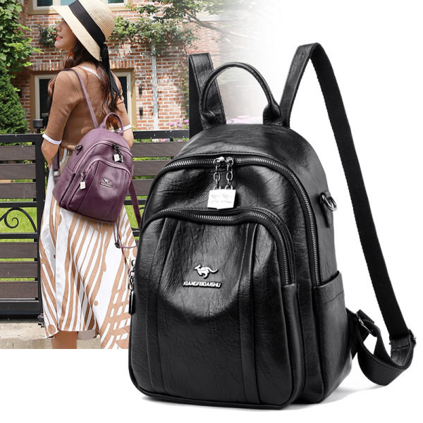 Γυναικείο σακίδιο πλάτης με δύο θήκες και κλειδοθήκη