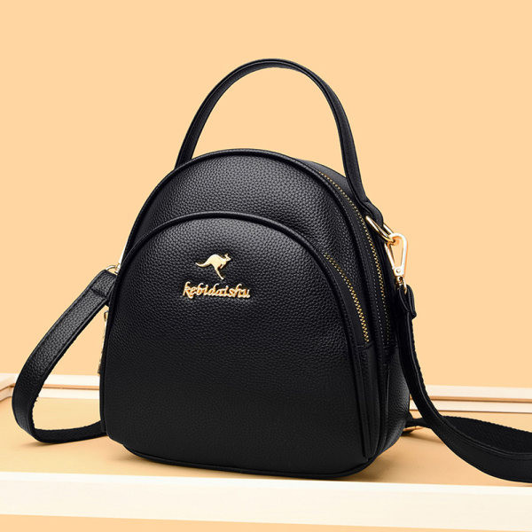 Moteriška kuprinė su priekine kišene ir užtrauktuku