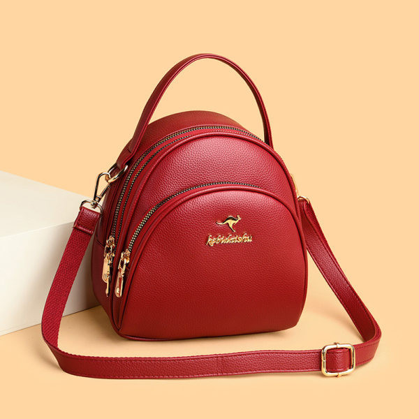 Moteriška kuprinė su priekine kišene ir užtrauktuku