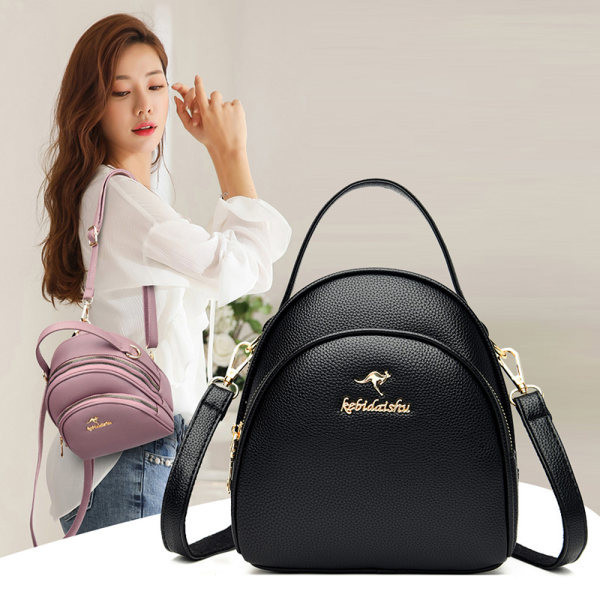 Moteriška kuprinė su priekine kišene ir užtrauktuku