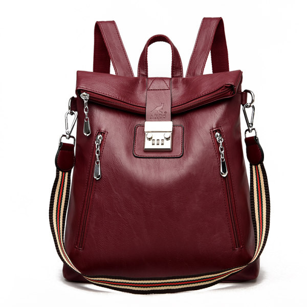 Kunstnahast naiste seljakott - metallist kinnitus