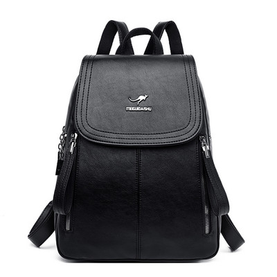 Naiste seljakott metallist elemendi ja lukuga