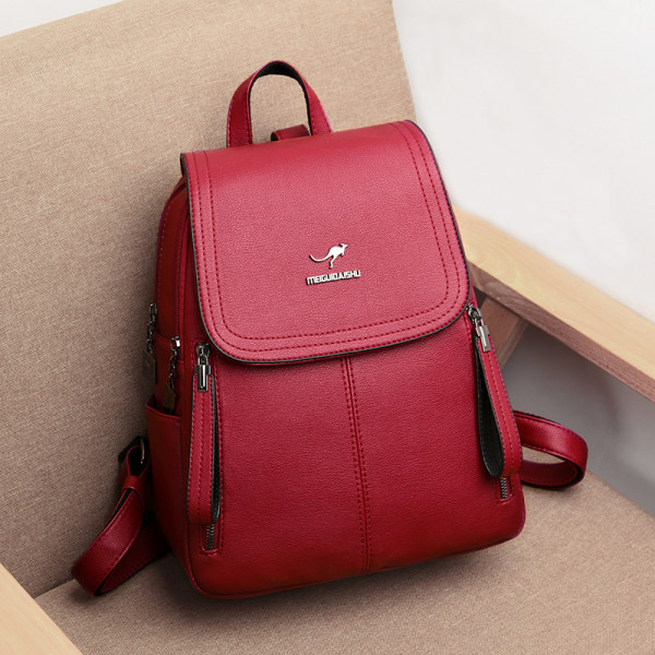 Naiste seljakott metallist elemendi ja lukuga