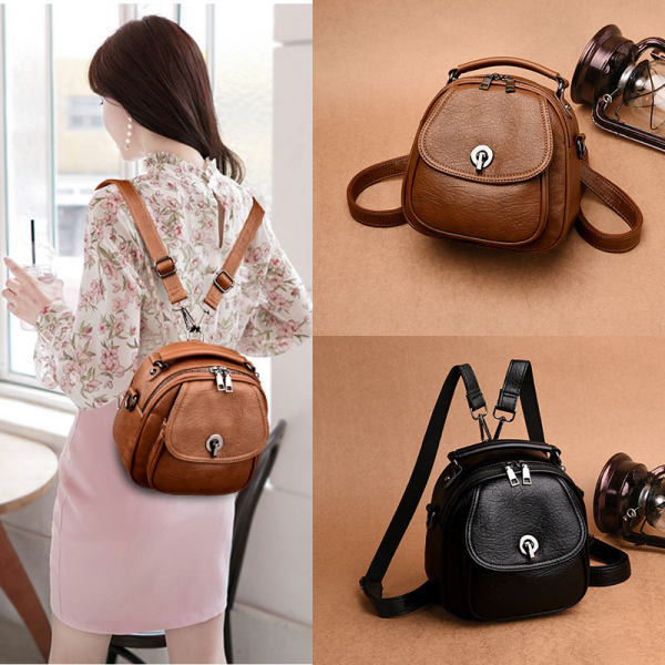 Nauja maža moteriška įvairių spalvų kuprinė