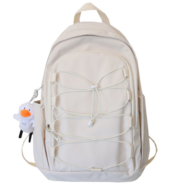 Moteriška mokyklinė kuprinė kasdieniniam naudojimui su raktų pakabuku