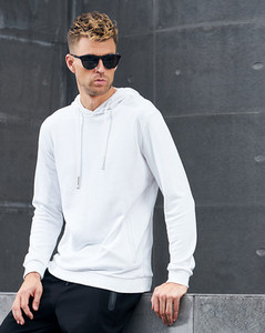 Férfi pulóver kapucnival és zsebbel, különböző színekben