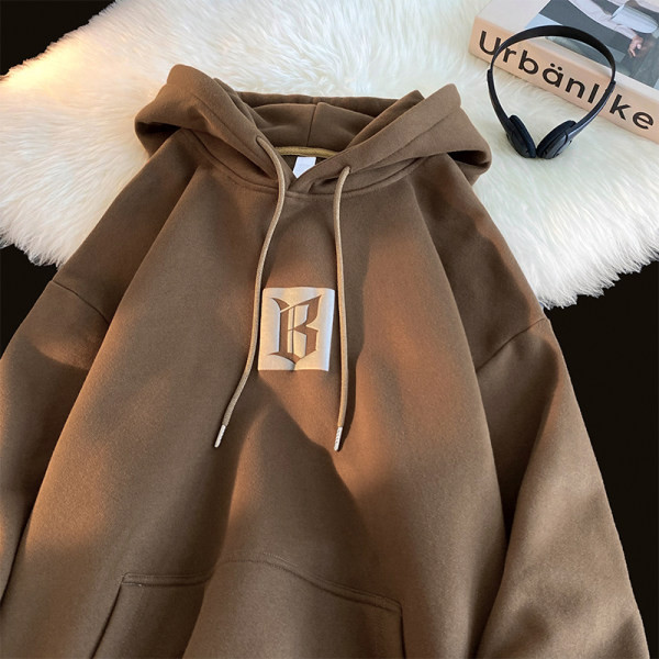 Φαρδύ ανδρικό φούτερ με κουκούλα
