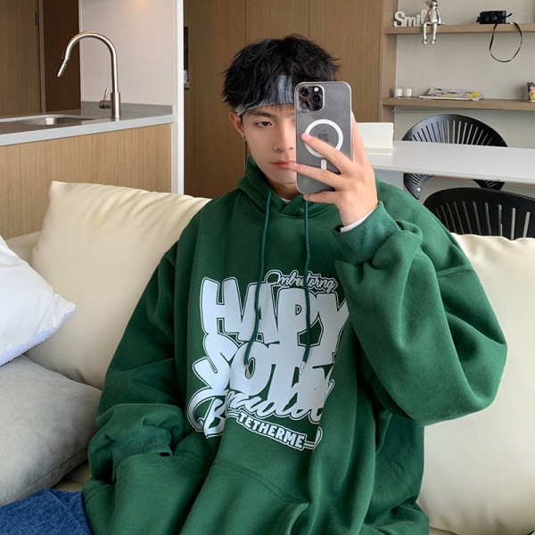 Vyriški laisvalaikio megztiniai su gobtuvu ir kišene