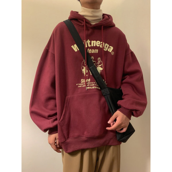 Ανδρικό φούτερ με στάμπα σε δύο χρώματα