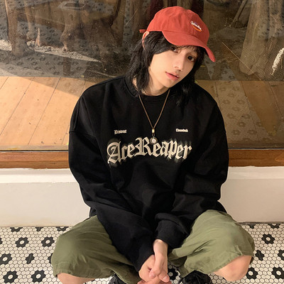 Φαρδιά ανδρική μπλούζα με επιγραφές