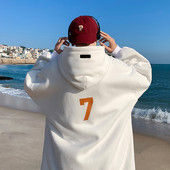 Νέο μοντέλο φαρδύ ανδρικό φούτερ με κουκούλα