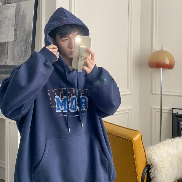 Vyriškas sportinis megztinis su gobtuvu ir kišene