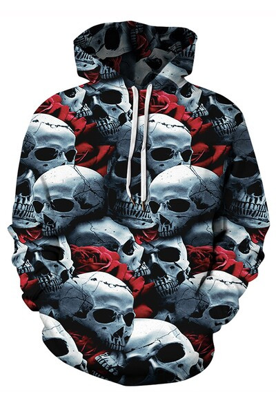 Spalvingas vyriškas megztinis su gobtuvu