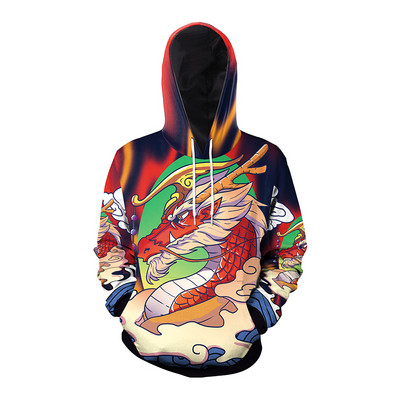 Ανδρικό φούτερ με 3D animal print