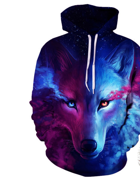 Férfi pulóver kapucnival és 3D elemmel több színben