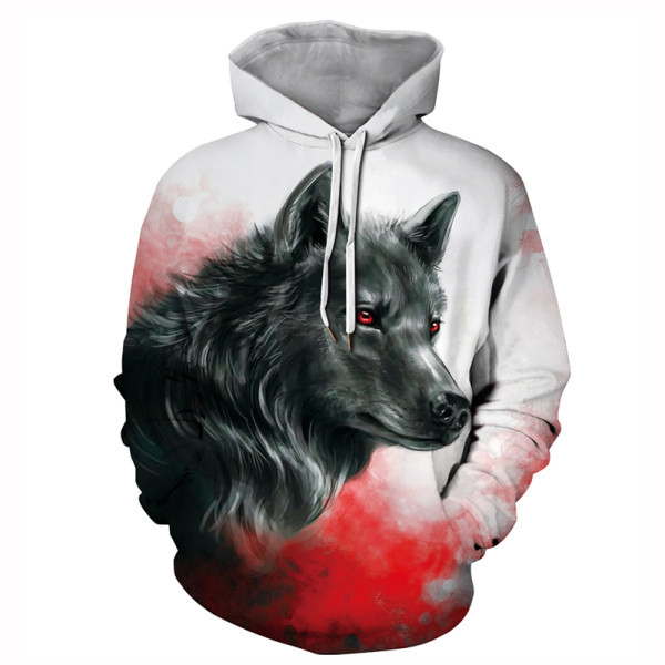 Férfi pulóver kapucnival és 3D elemmel több színben