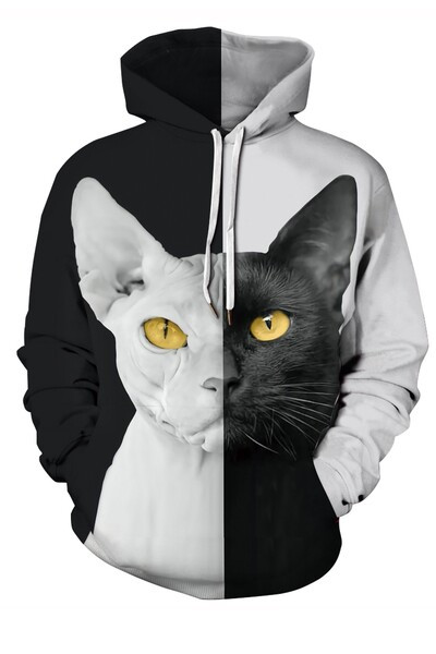 Alkalmi férfi pulóver 3D nyomtatással