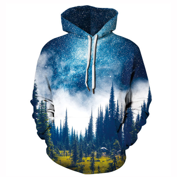 Ανδρικό φούτερ με στάμπα σε δύο χρώματα