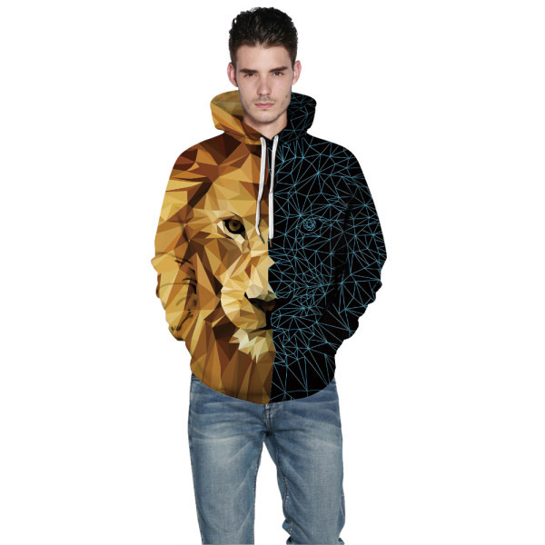 Κομψό ανδρικό φούτερ με 3D print