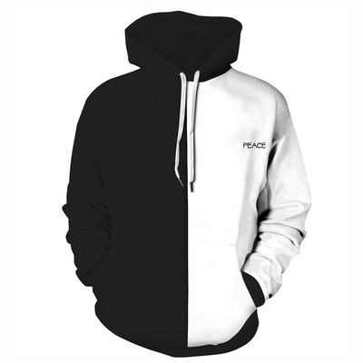 Värviline meeste kapuutsiga dressipluus