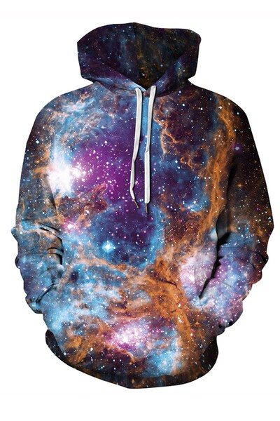 Alkalmi férfi kapucnis pulóver mintával