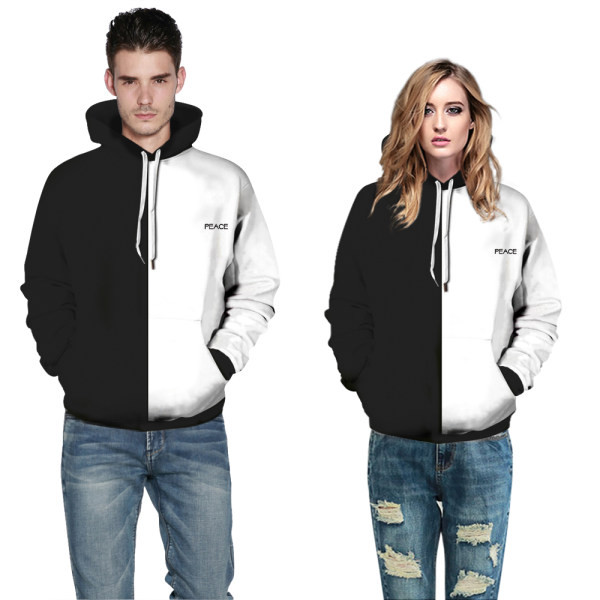 Ανδρικό φούτερ με διακοσμητικά μοτίβα και γραβάτες