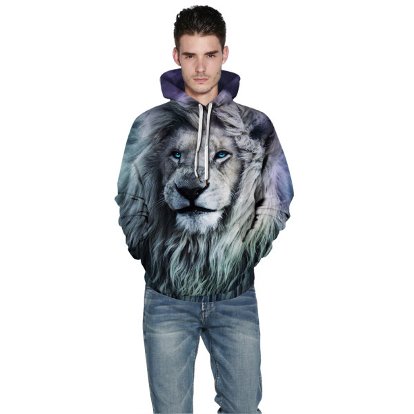 Ανδρικό φούτερ με κουκούλα και τρισδιάστατο στοιχείο