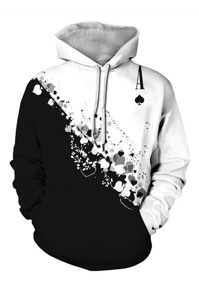 Kapuutsiga ja taskutega vabaaja meeste dressipluus