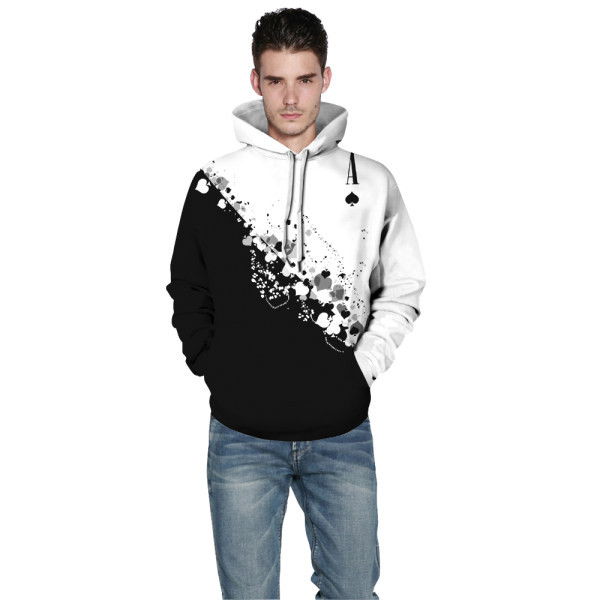 Kapuutsiga ja taskutega vabaaja meeste dressipluus