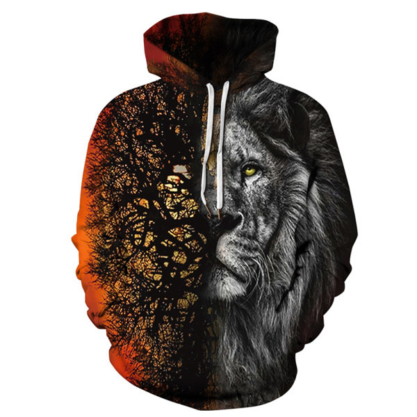 Férfi pulóverek - kapucnival és gyorsan száradó anyaggal