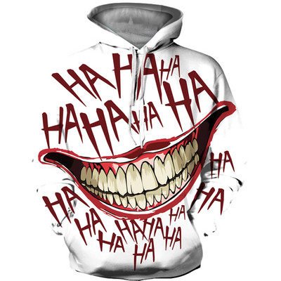 Ανδρικό φούτερ με κουκούλα φθινοπώρου-χειμώνα με 3D print