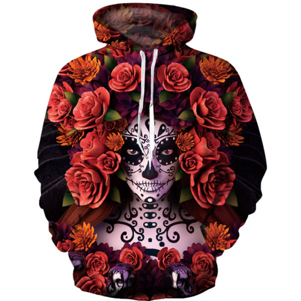 Ανδρικό φούτερ με κουκούλα φθινοπώρου-χειμώνα με 3D print