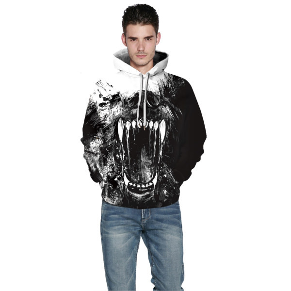 Meeste vabaaja kapuutsiga dressipluus