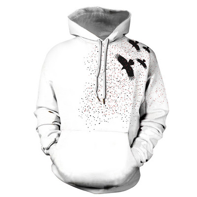 Νέο μοντέλο ανδρικό φούτερ αντανακλαστικό με κουκούλα και τσέπη