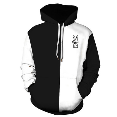 Νέο μοντέλο ανδρικό φούτερ αντανακλαστικό με κουκούλα και τσέπη