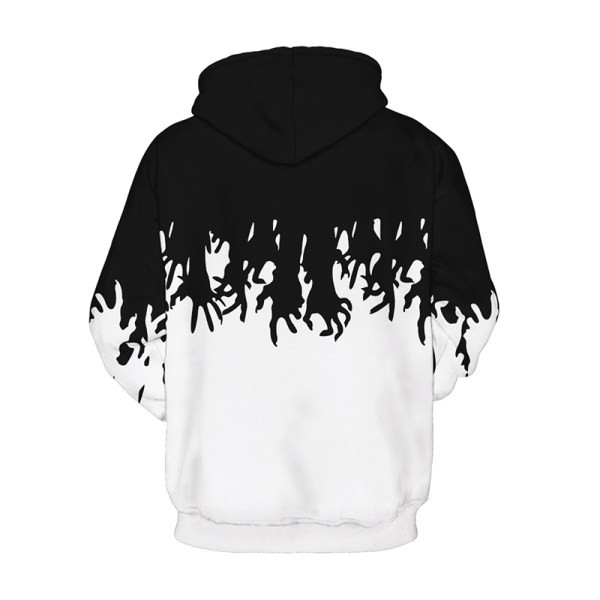 Meeste dressipluusid – kapuutsiga must-valget värvi