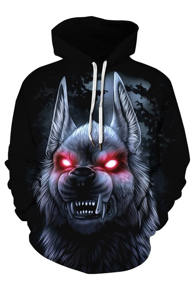 Moodne 3D-prindiga meeste dressipluus