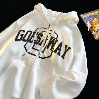 Trüki ja tõmblukuga meeste sportlik dressipluus