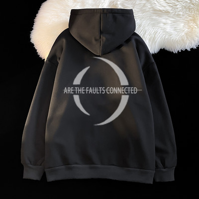 Új, hétköznapi kétszínű cipzáras pulóver