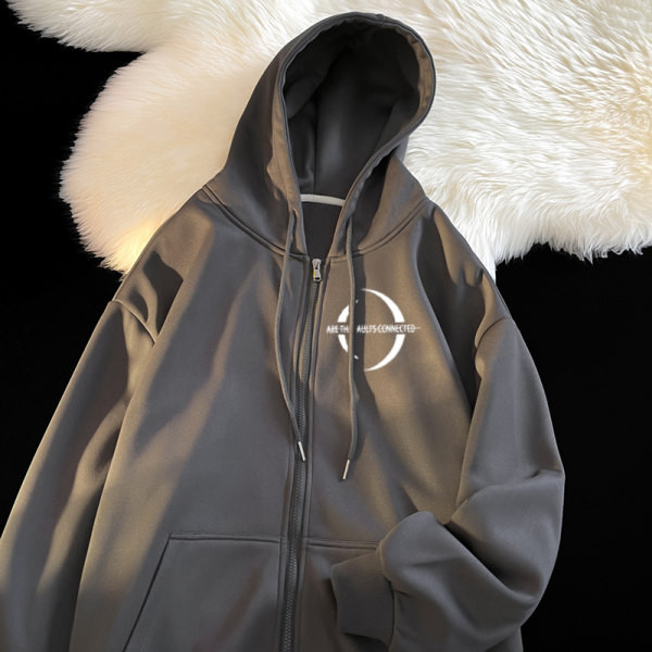 Új, hétköznapi kétszínű cipzáras pulóver