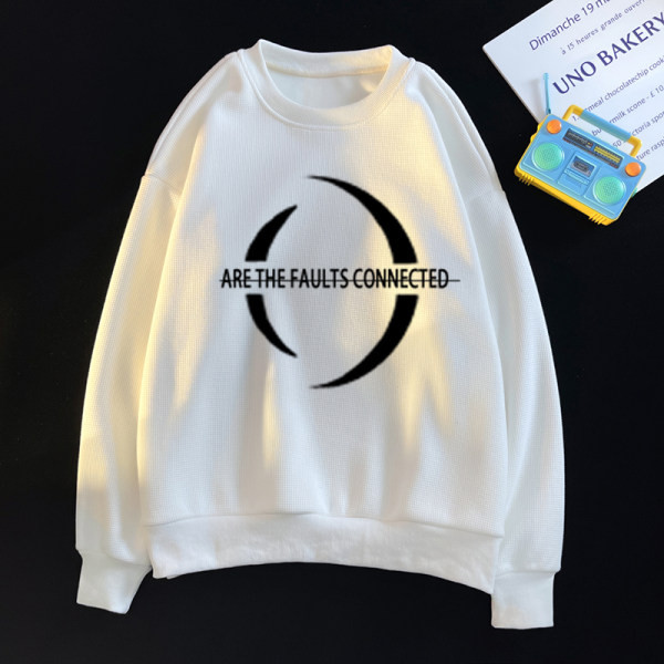 Férfi alkalmi kerek nyakú mintás blúz