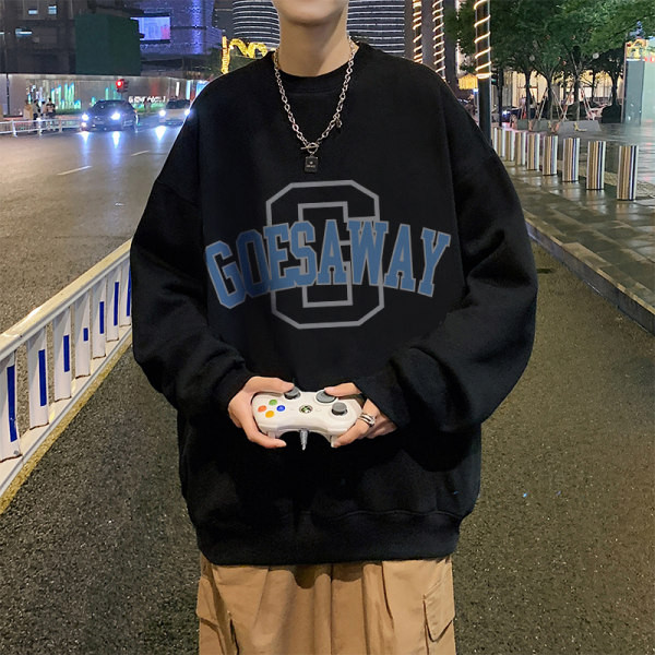 Ανδρικό φούτερ με οβάλ λαιμόκοψη