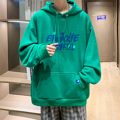 Ανδρικό φούτερ casual με κουκούλα με κορδόνι και τσέπη