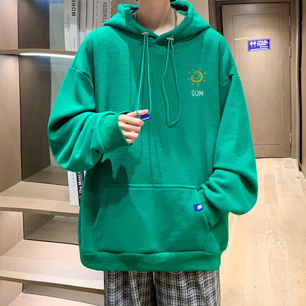 Ανδρικά φούτερ - με τσέπη και κουκούλα με κορδόνια