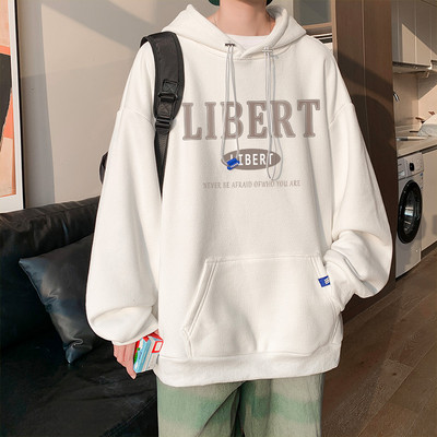 Σπορ ανδρική μπλούζα με κουκούλα και τσέπη