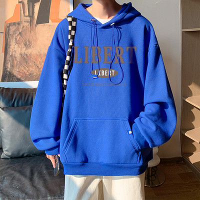 Σπορ ανδρική μπλούζα με κουκούλα και τσέπη