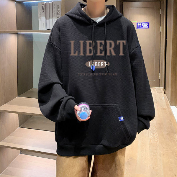 Σπορ ανδρική μπλούζα με κουκούλα και τσέπη