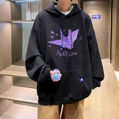 Meeste vabaaja kapuutsiga dressipluus - mitut värvi